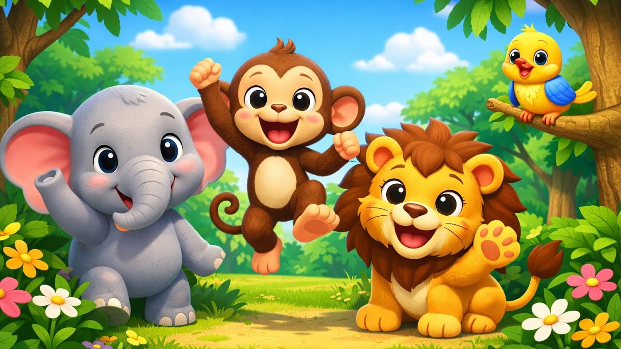 Funny Animal Song 😄 | Kids Dance + Learning Video