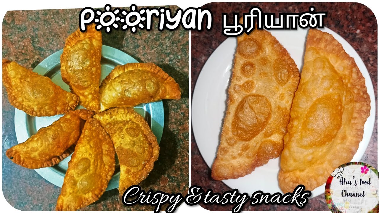 Pooriyan recipe in tamil பூரியான் செய்வது எப்படி Sweet Somas recipe | Mawa Gujiya recipe | Booriyan