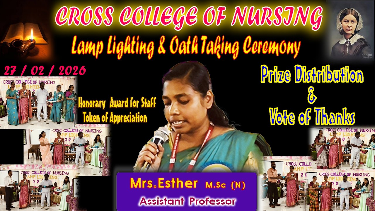 Vote of Thanks - Mrs.Esther M.Sc (N)