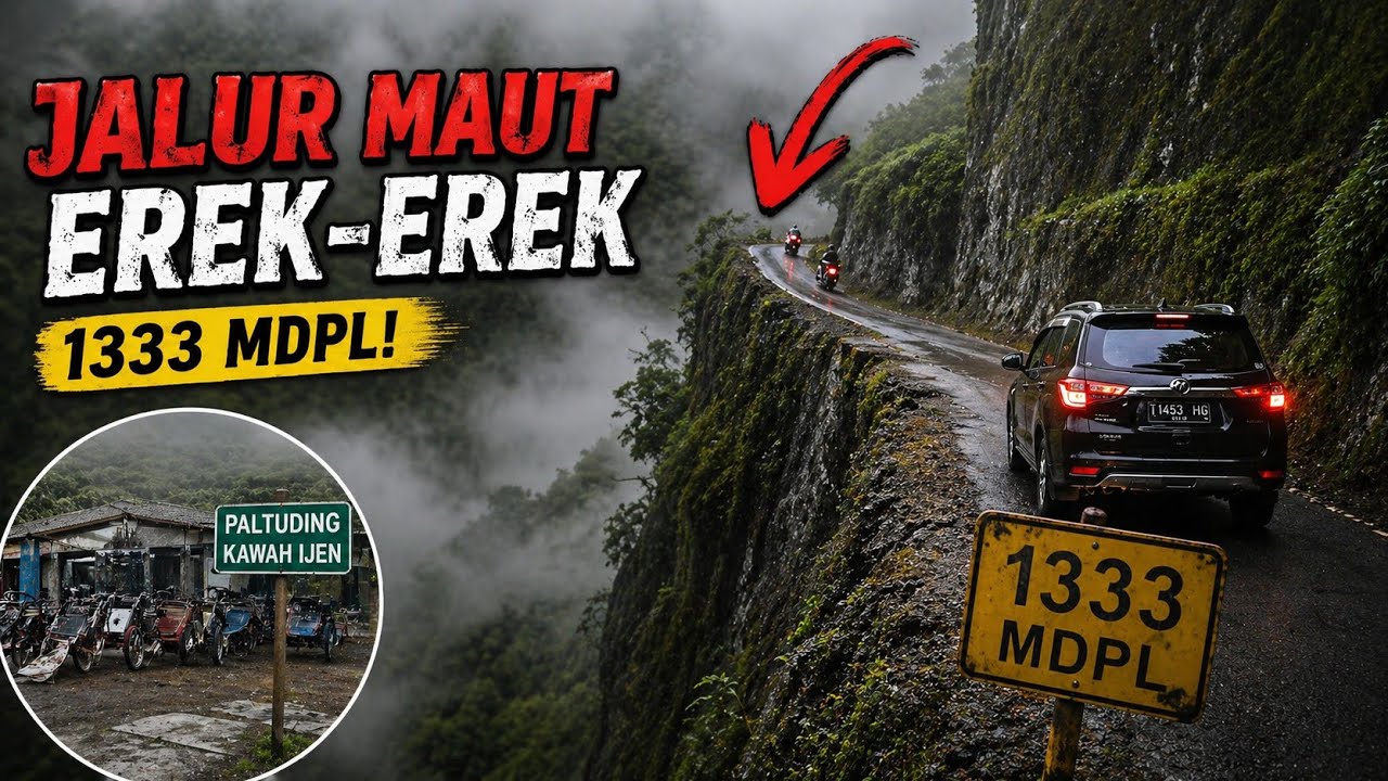 Jalur Maut Erek-Erek 1333 MDPL! Perjalanan Ekstrem Menuju Kawah Gunung Ijen