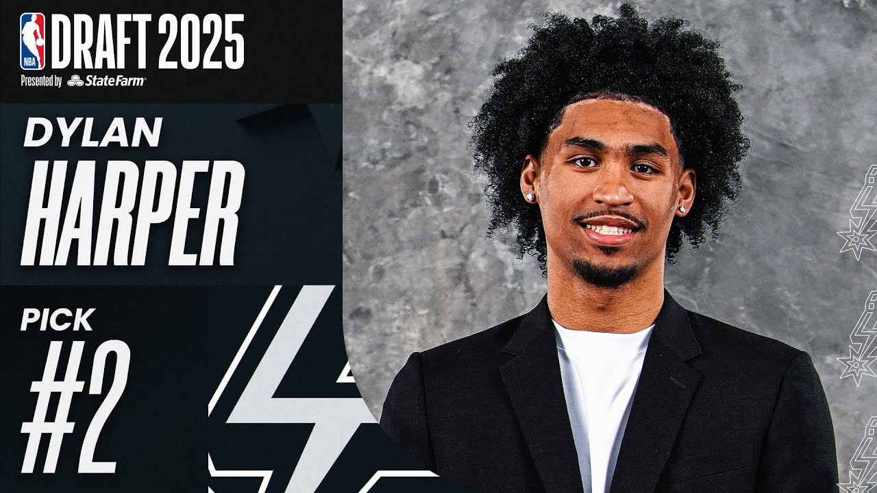 Dylan Harper goes #2 overall by the San Antonio Spurs in the 2025 NBA Draft!