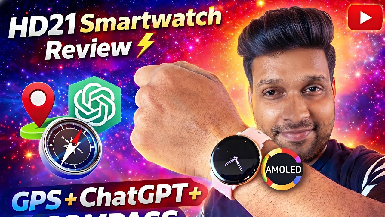 Huadai HD21 Smartwatch Review 🔥 Women Special colour | With Amoled display | GPS and more
