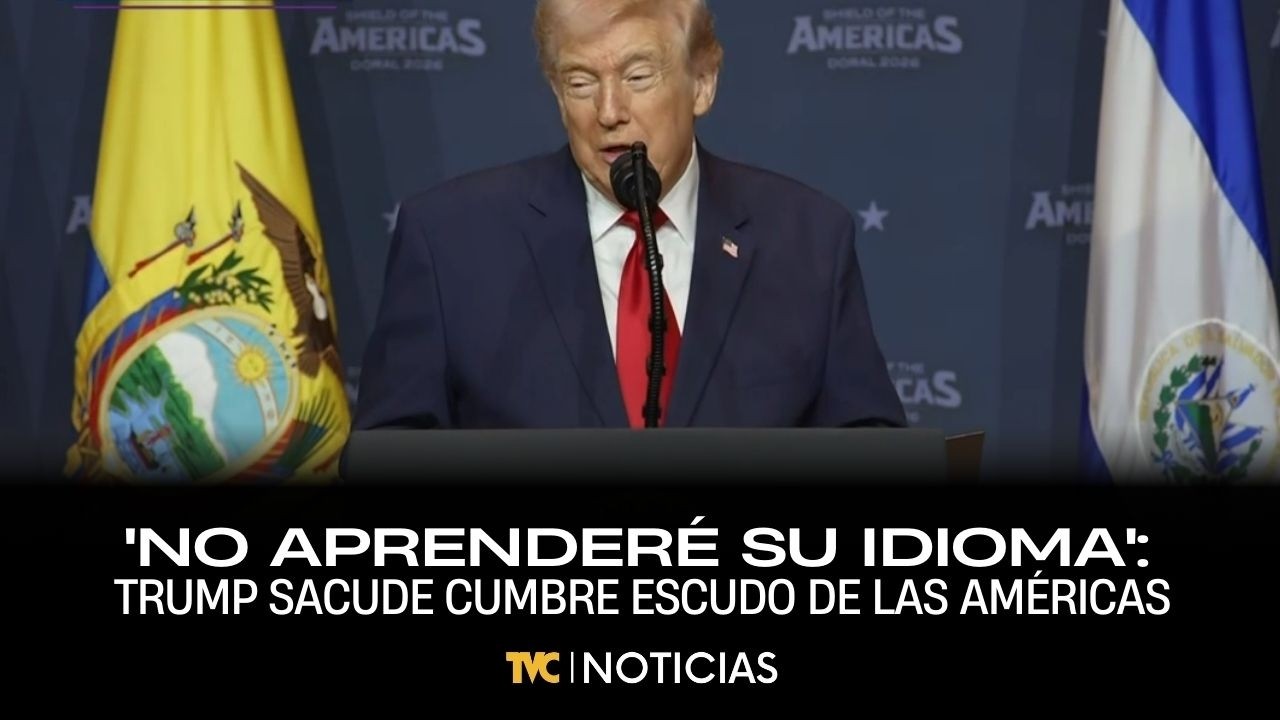 'No aprenderé su idioma': Trump sacude cumbre Escudo de las Américas