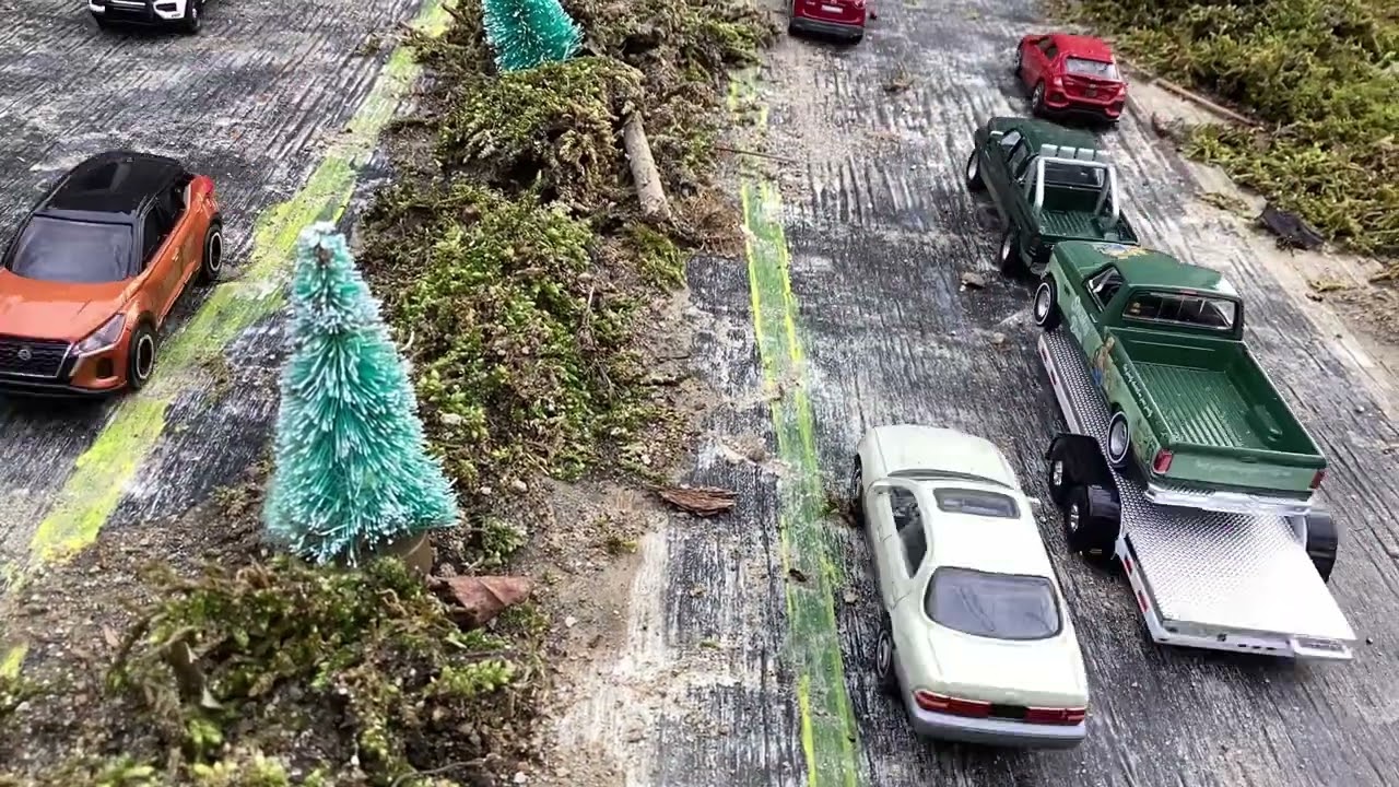 Afternoon traffic flow on highway 68 (stop motion)