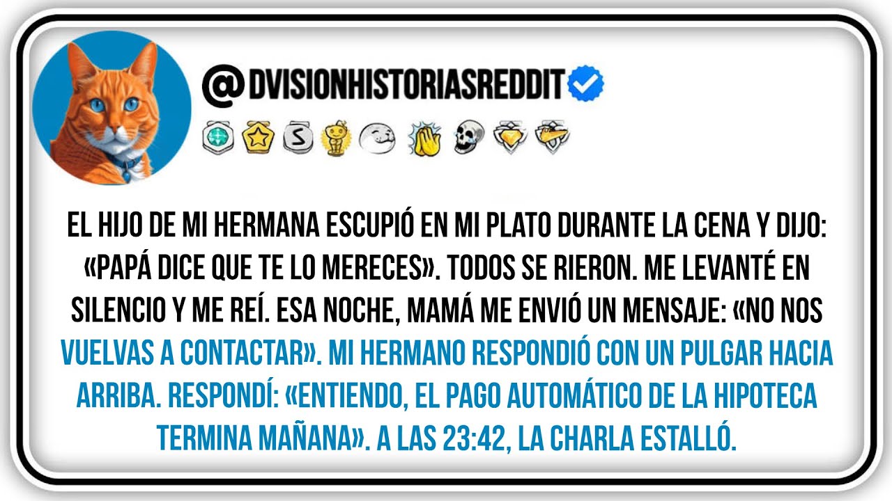 El Hijo De Mi Hermana Escupió En Mi Plato Durante La Cena Y Dijo: «papá Dice Que Te Lo Mereces...