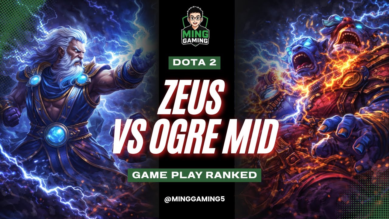 ZEUS mid 7.40 VS OGRE MAGI - Dota 2 Ranked Gameplay | Ming Gaming