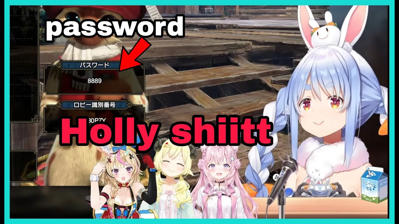 Polka Watame Koyori Laughed At Pekora Accidentally Showed Her Password | MH Rise  [Hololive/Eng Sub]