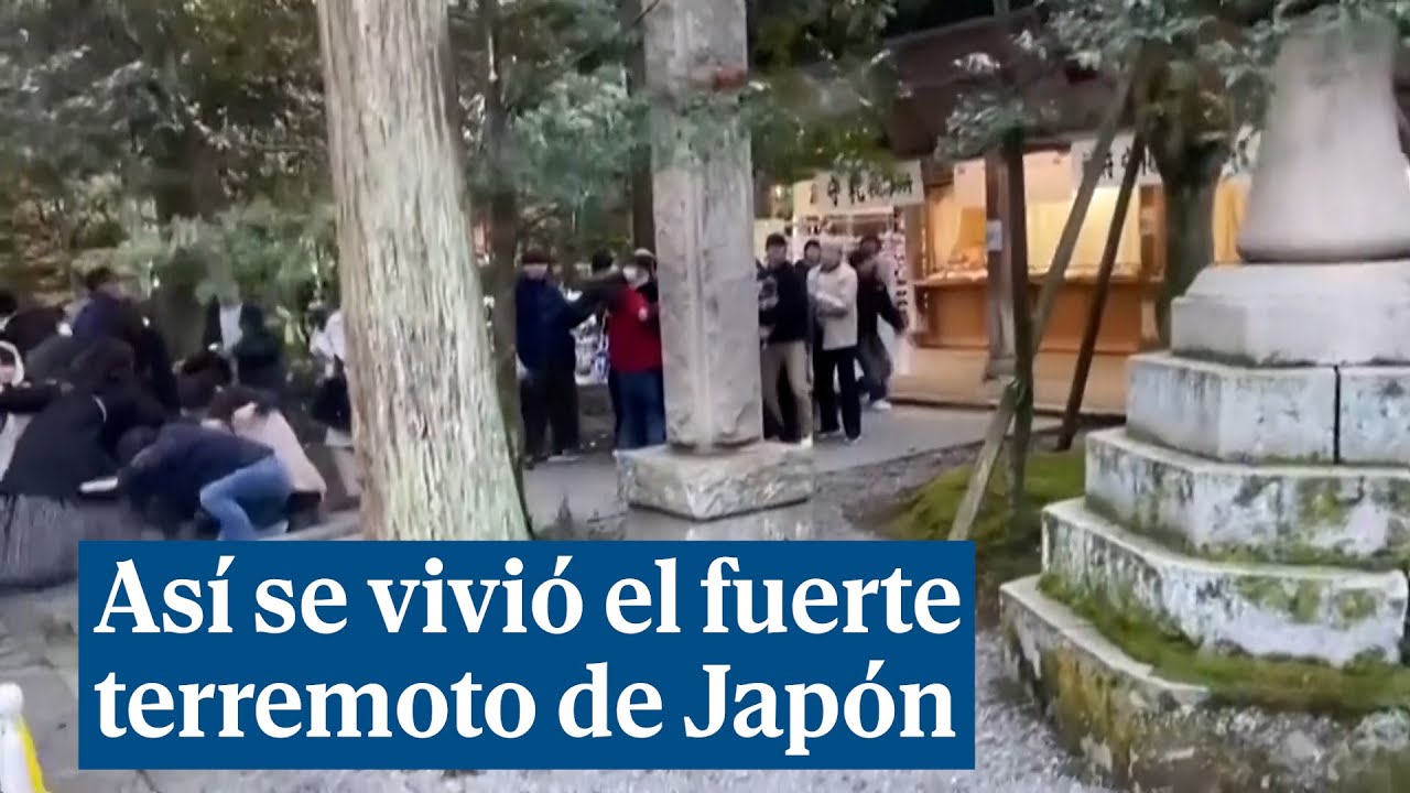 Así se vivió el fuerte terremoto de Japón