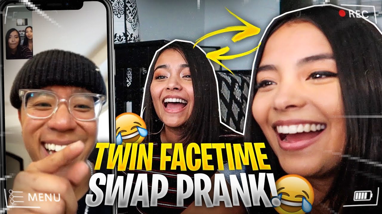 TWIN FACETIME SWAP PRANK! | MontoyaTwinz