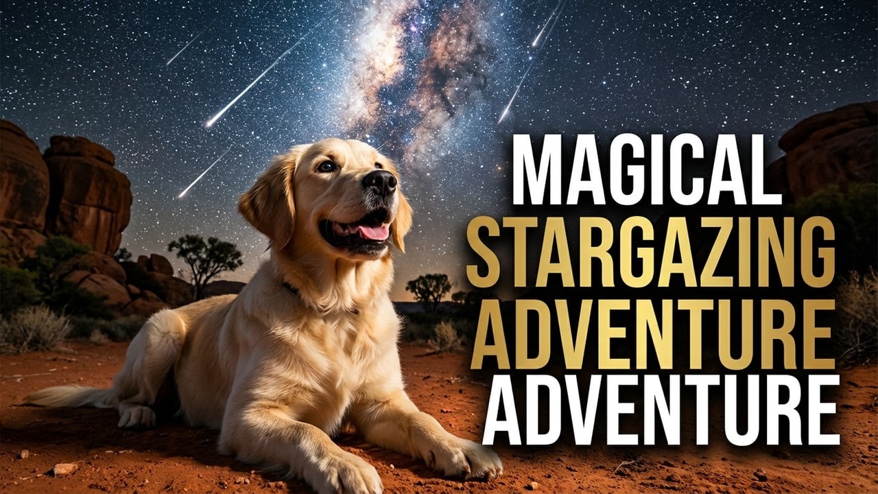 🌌🐶🐨Puppy & Koala Witness a Meteor Shower in the Australian Outback 🌠 (Unforgettable Stargazing)🌠✨🌟🐾🌏