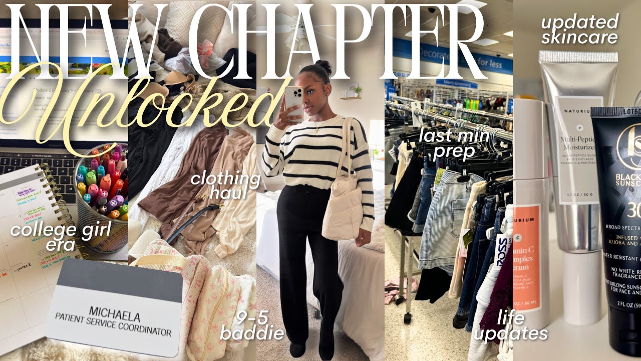 New Chapter Unlocked ♡ Full-Time Job + College Girl Diaries, Clothing Haul, Prepping for Work + More