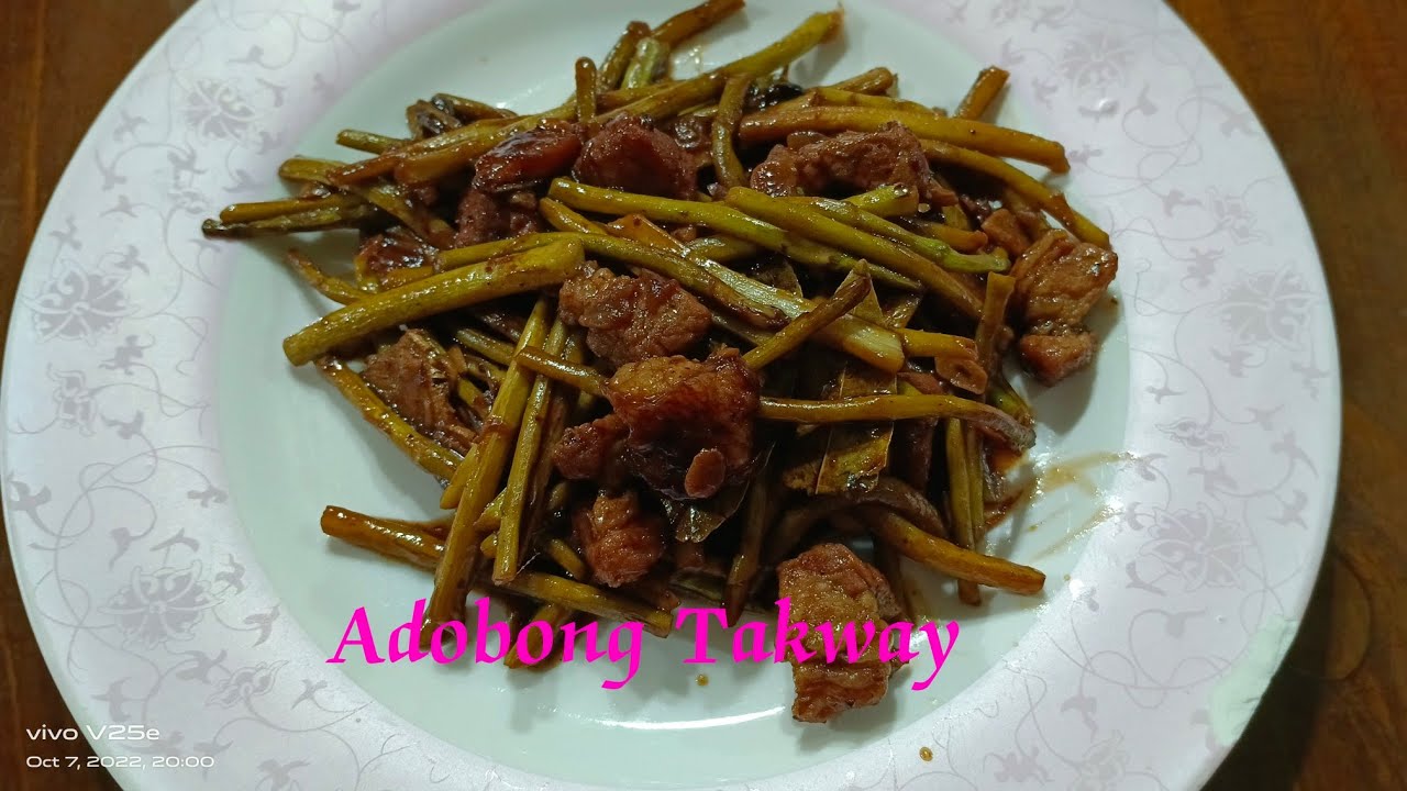 Gawin sa takway para di makati..Adobong Takway