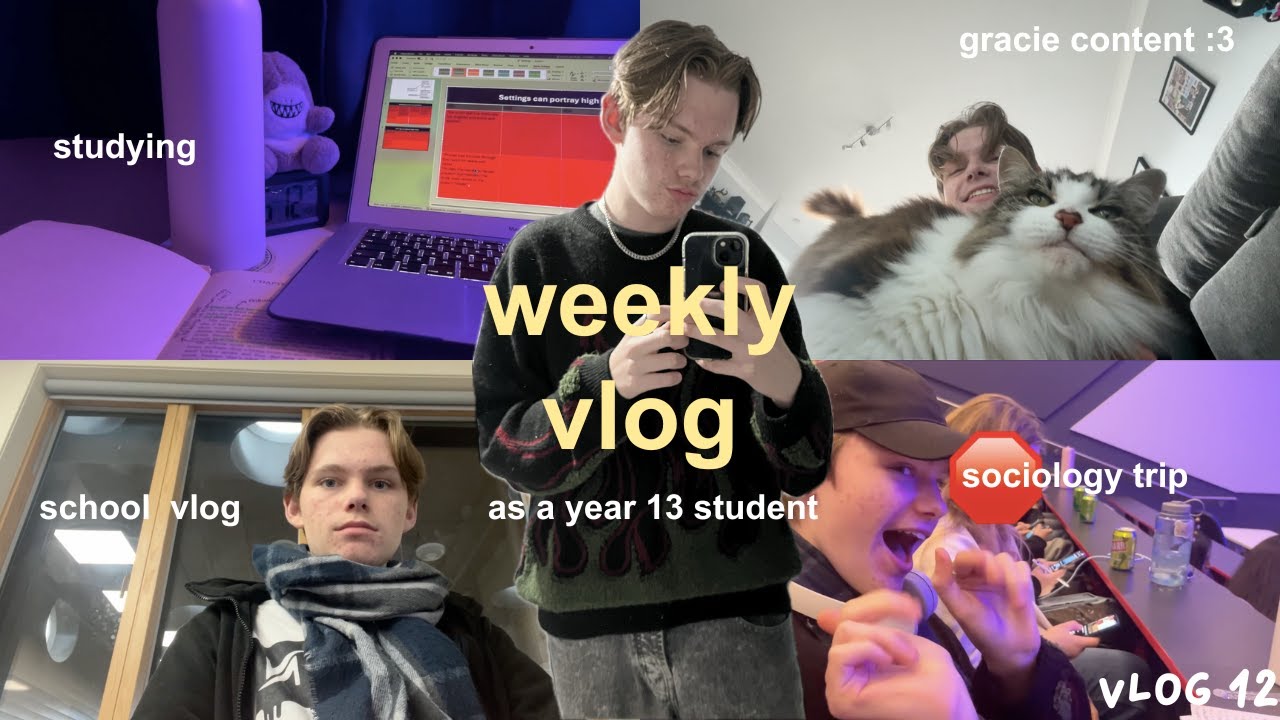 weekly vlog: week in my life, life as a year 13 student, study vlog, sociology trip + more// VLOG 12