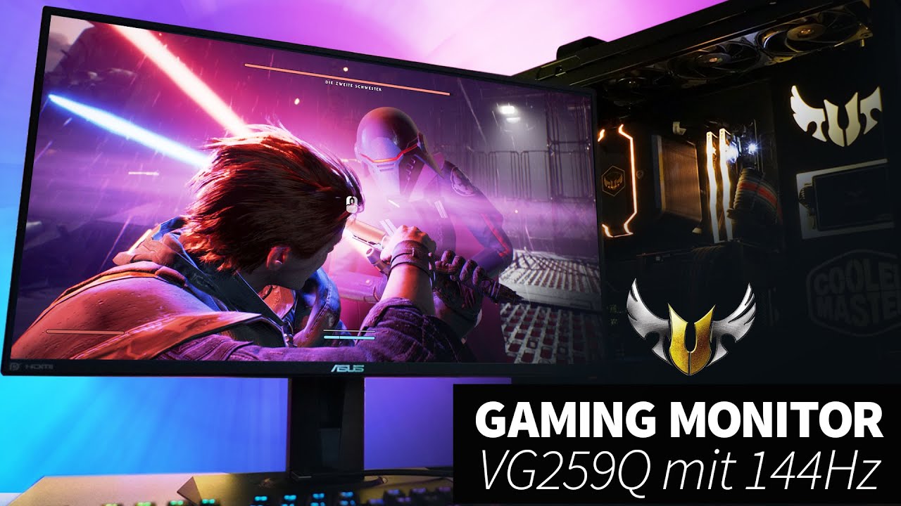 ASUS TUF VG259Q Gaming Monitor mit 144 Hz I Deutsch I Input Lag