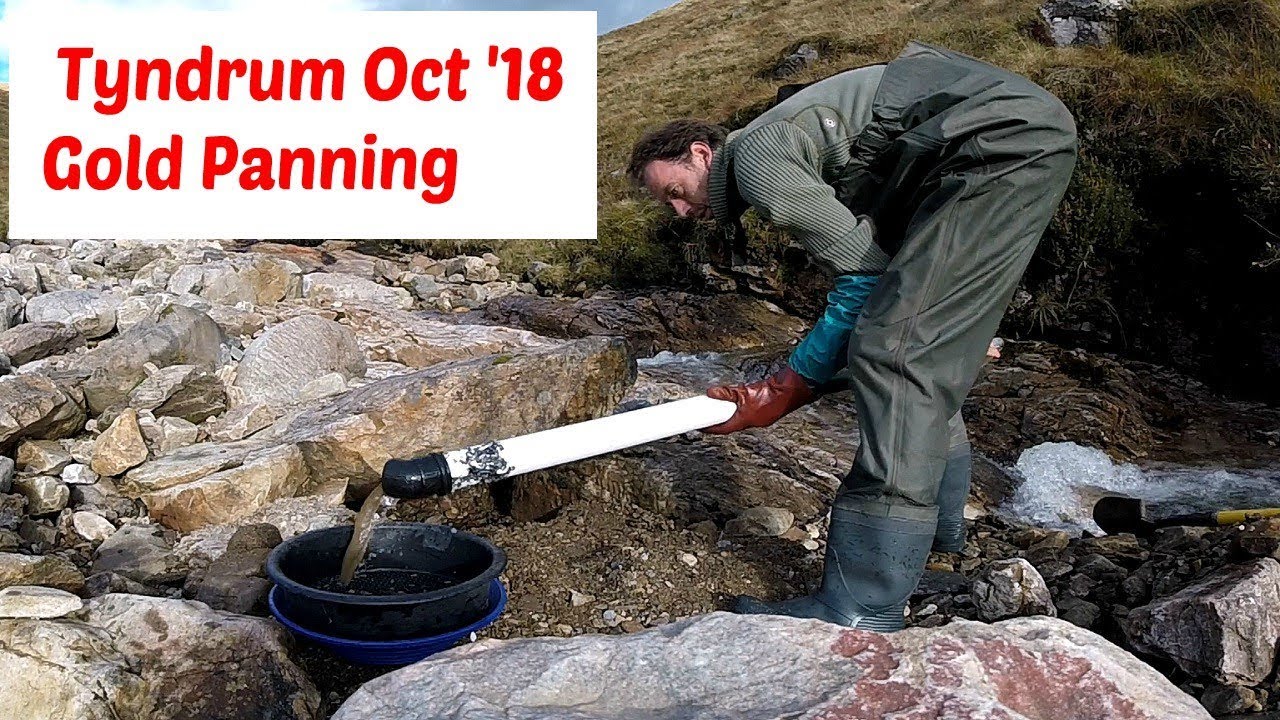 Gold Panning Crom Allt Burn Tyndrum Oct 18