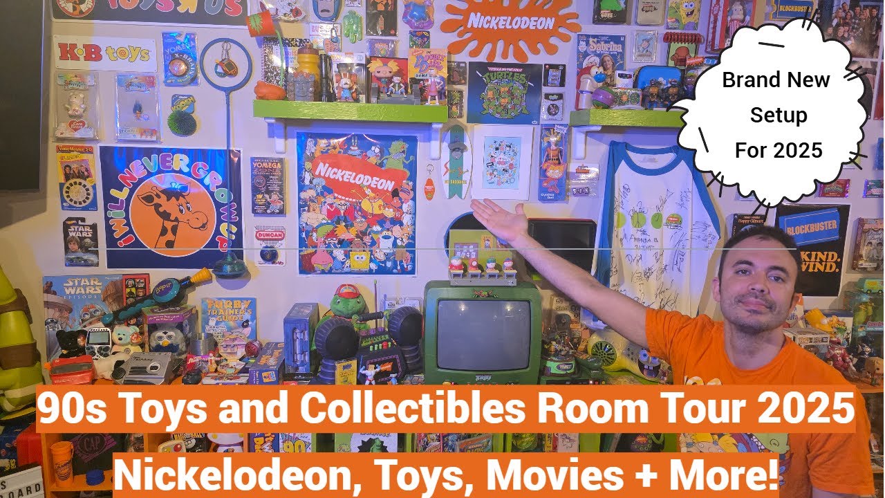 My 90s/2000s Toys and Collectibles Room Tour 2025 - Nickelodeon, Autographs, Toys, and More!