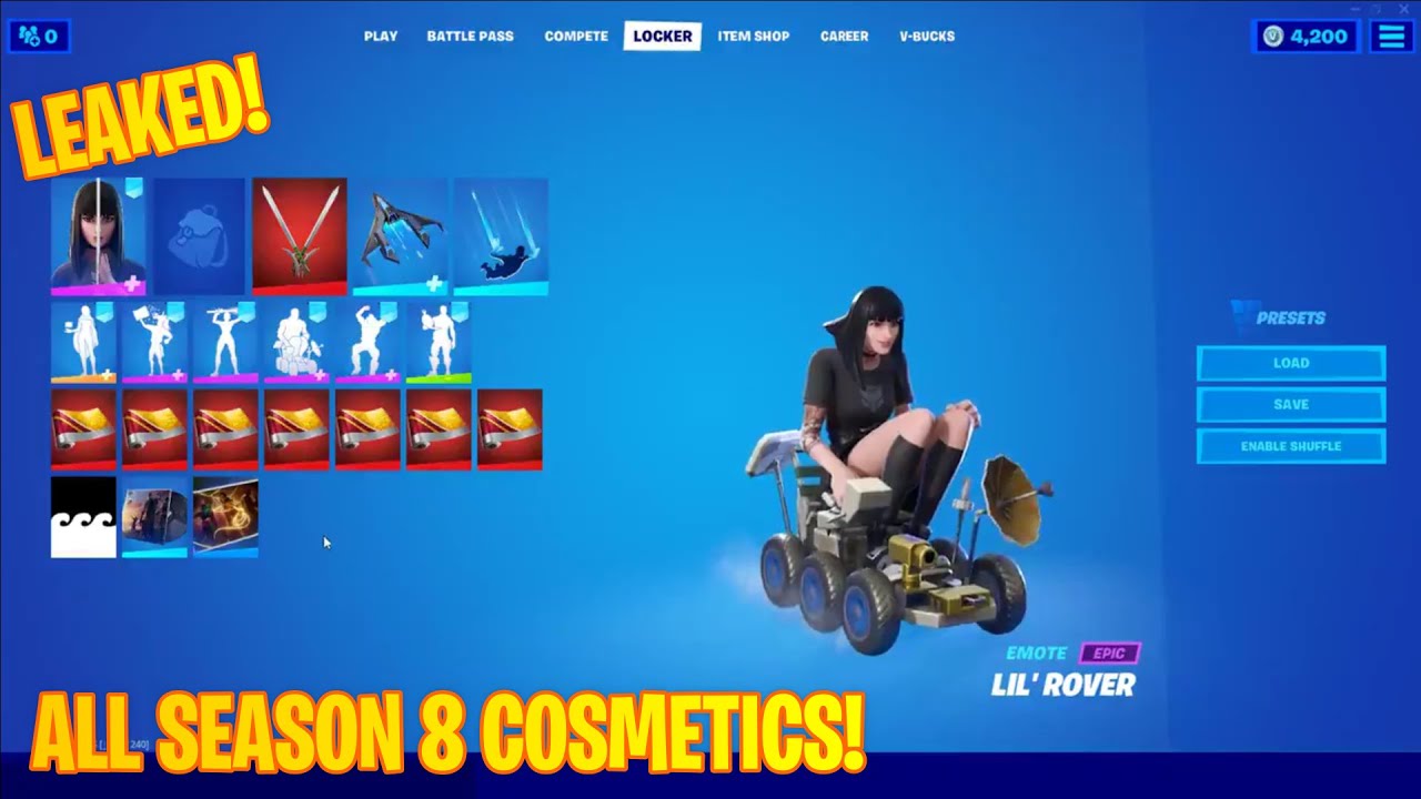 *NEW* Fortnite v18.00 ALL Leaked Skins/Cosmetics And Emotes! (CARNAGE SKIN!)