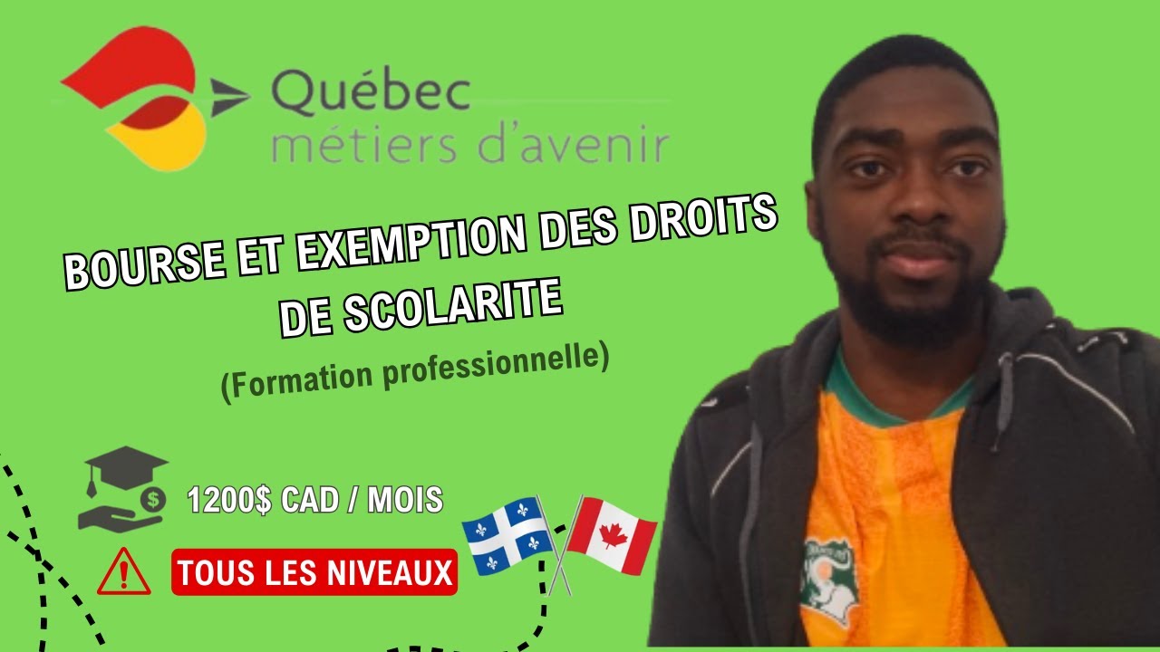 Bourse d'Excellence Québec Métier d'avenir ‐ Ouverture des candidatures en Juin