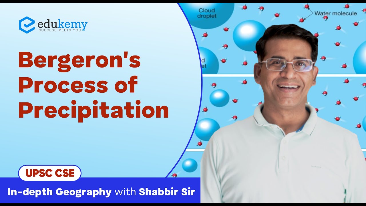 Bergeron's Process of Precipitation | In-depth Geography with Shabbir Sir | UPSC CSE | Edukemy