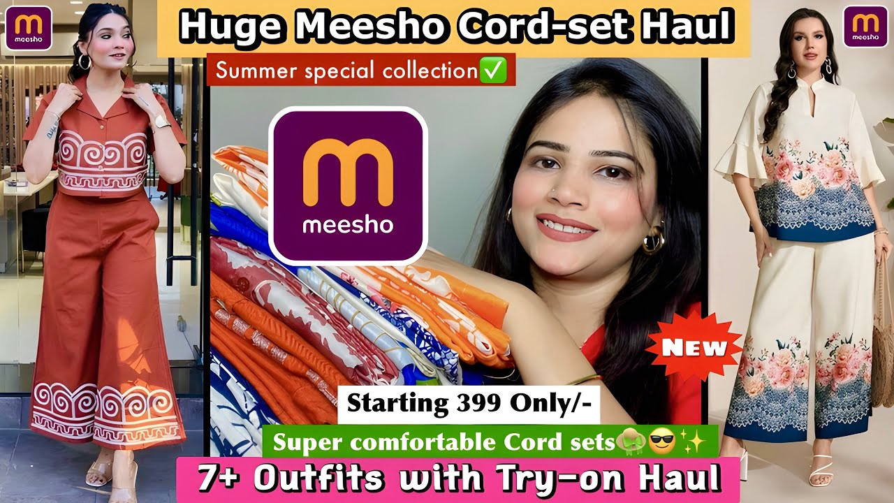 Meesho Co-ord sets haul | Cotton co-ord set | HUGE Meesho Summer Haul | Summer Special Try On Haul👒✨