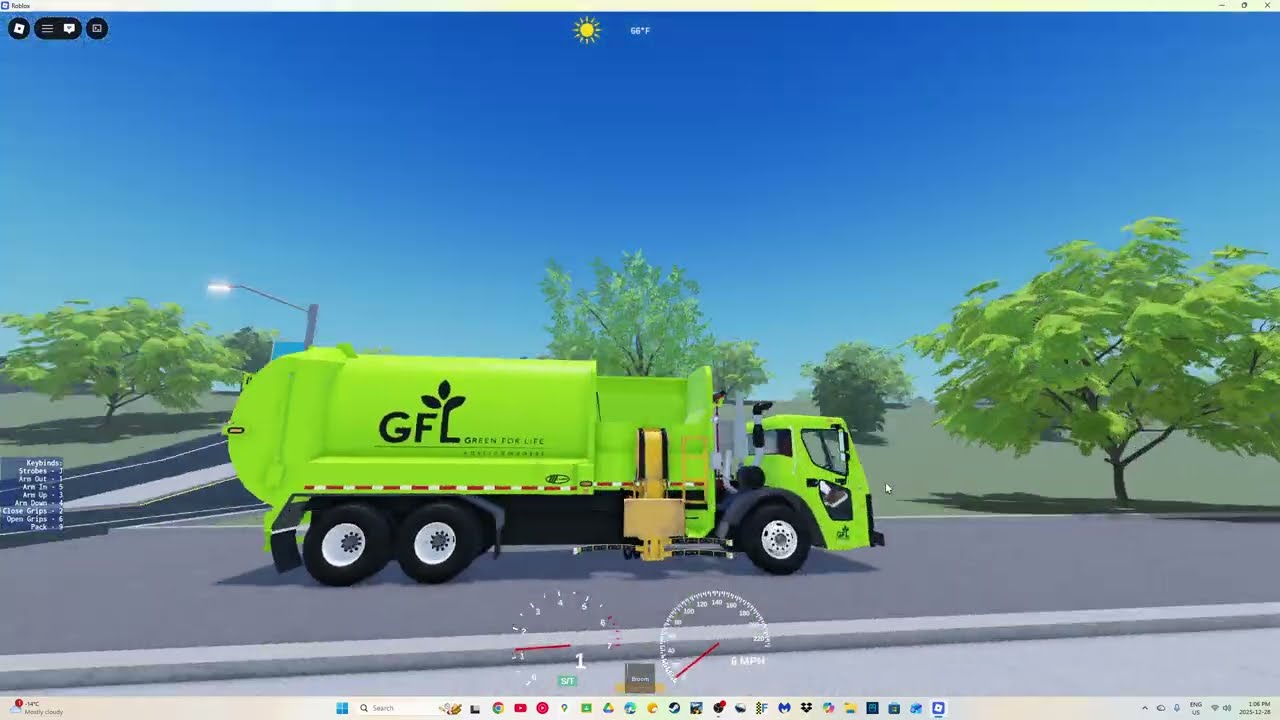 GFL 2152 Mack Labrie Automizer Right Hand on recycling