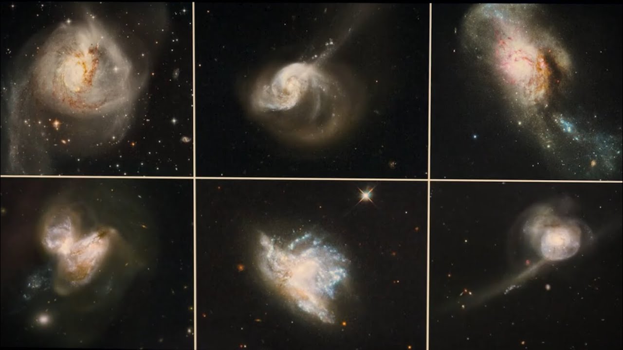 Galaxy Mergers: Past and Present | Explained with Hubble Space Telescope #hubbletelescope