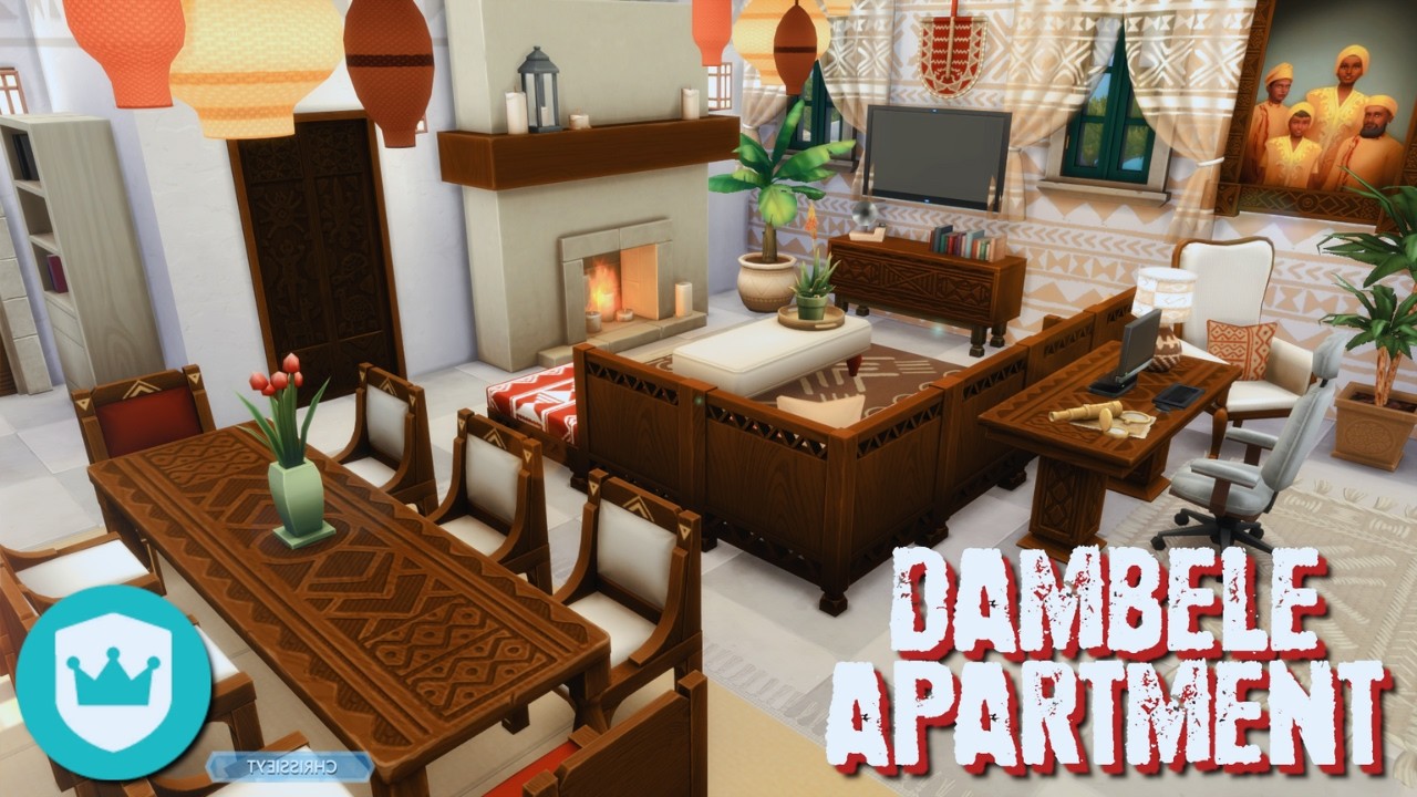 Квартира Дамбеля Нобла 👑🏜️ The Sims 4: Королевская семья и наследие | Быстрая постройка [ранний д...
