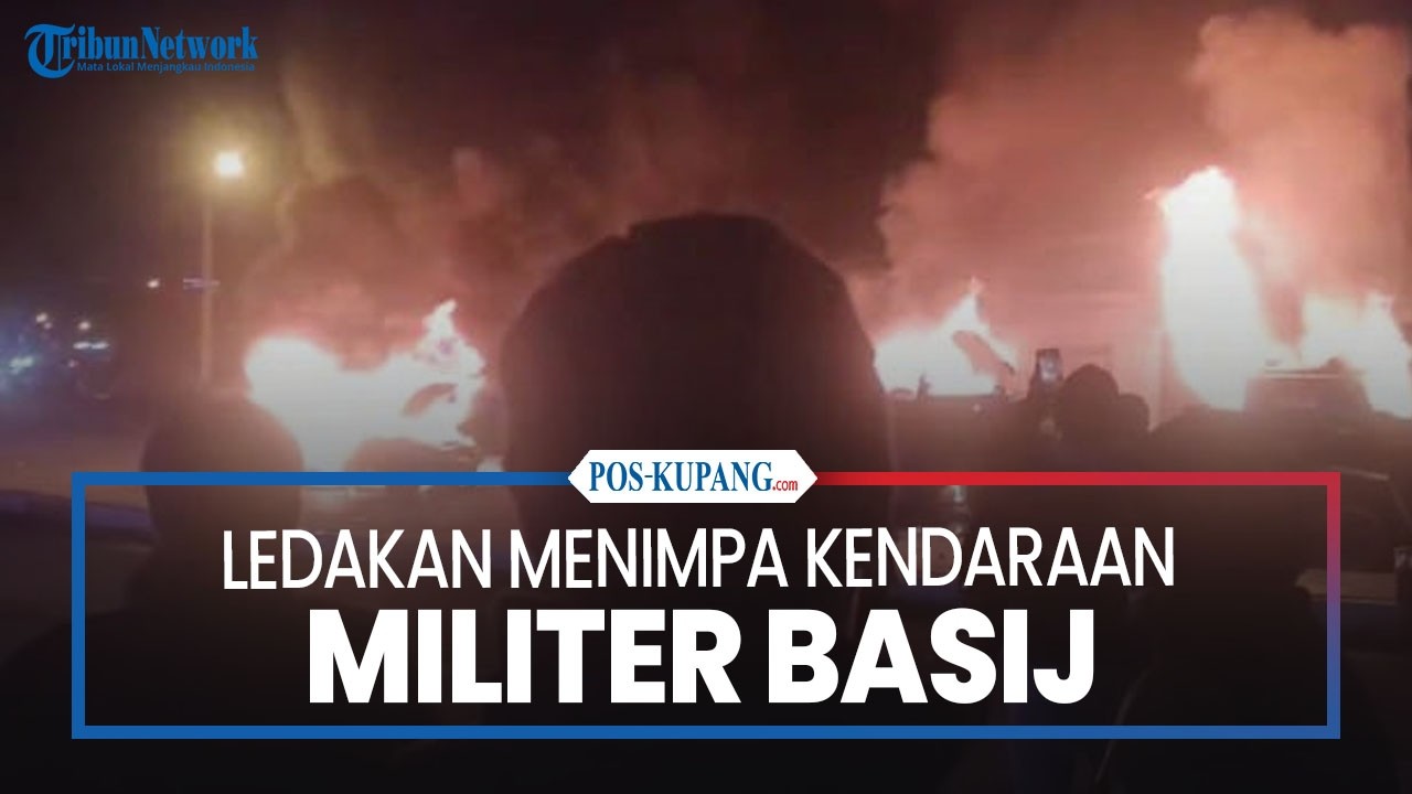 Ledakan Menimpa Kendaraan Militer Basij  di Kota Ardabil