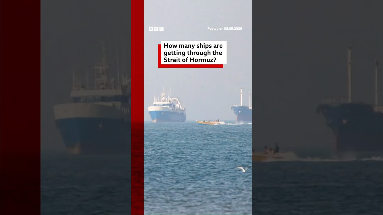 How many ships are getting through the Strait of Hormuz? #Iran #US #BBCNews