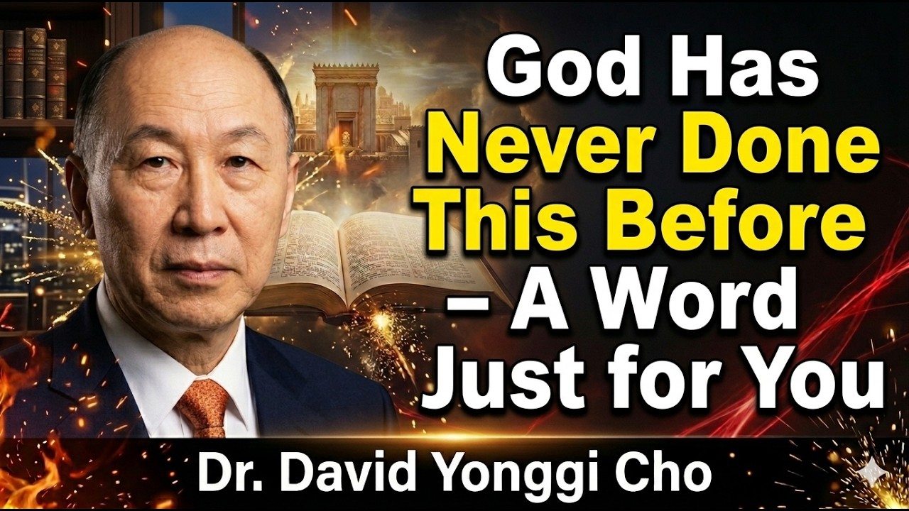 God Has Never Done This Before – A Word Just for You | David Yonggi Cho