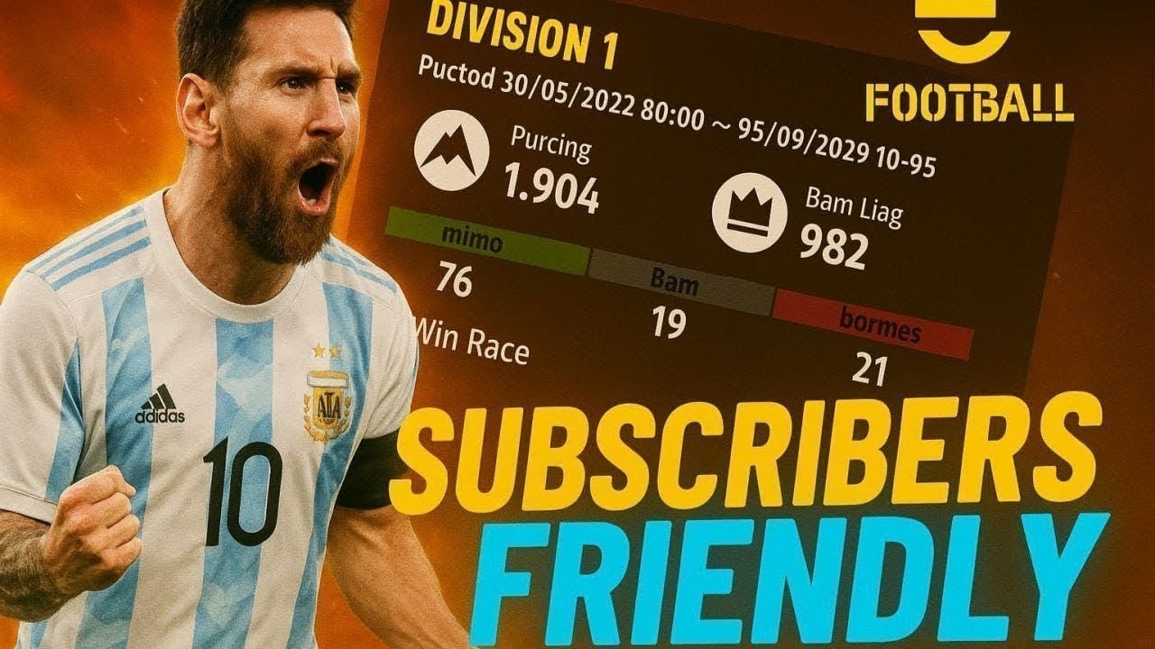 eFootball Live | friendly Gameplay & Online Matches | OOPS FC