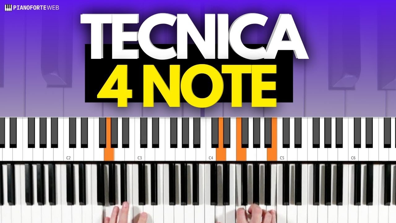 Esercizio di Tecnica con 4 Note (Tecnica al Pianoforte) 🎹