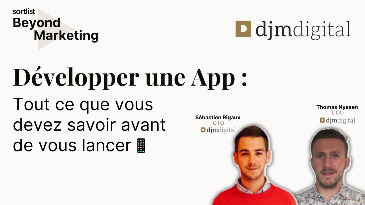 DÉVELOPPER une APPLICATION MOBILE : Tout ce que vous devez savoir avant de vous lancer 📲  | Sortlist