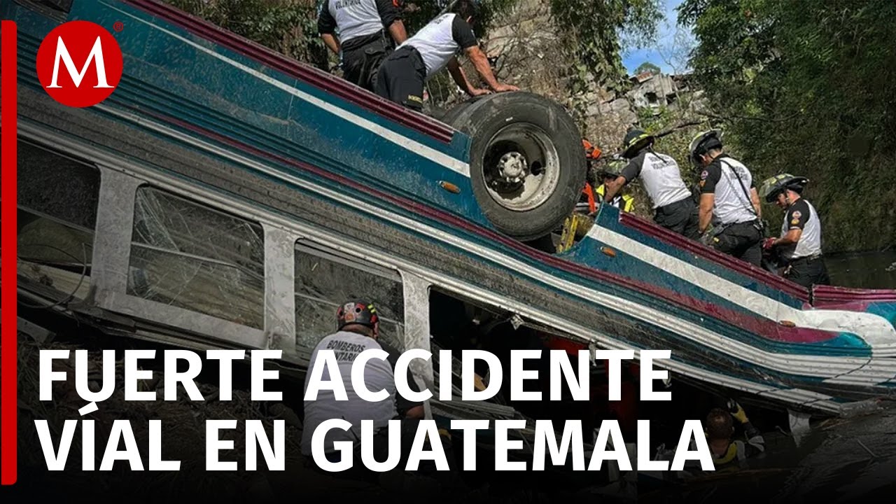 Más de 51 muertos y 10 heridos en accidente de autobús al norte de Guatemala