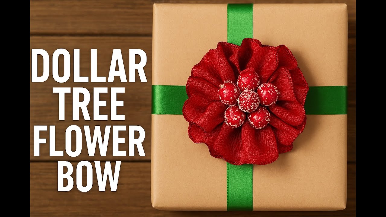 DIY Flower Bow with Dollar Tree Centers | Easy Bowdabra&reg; Craft