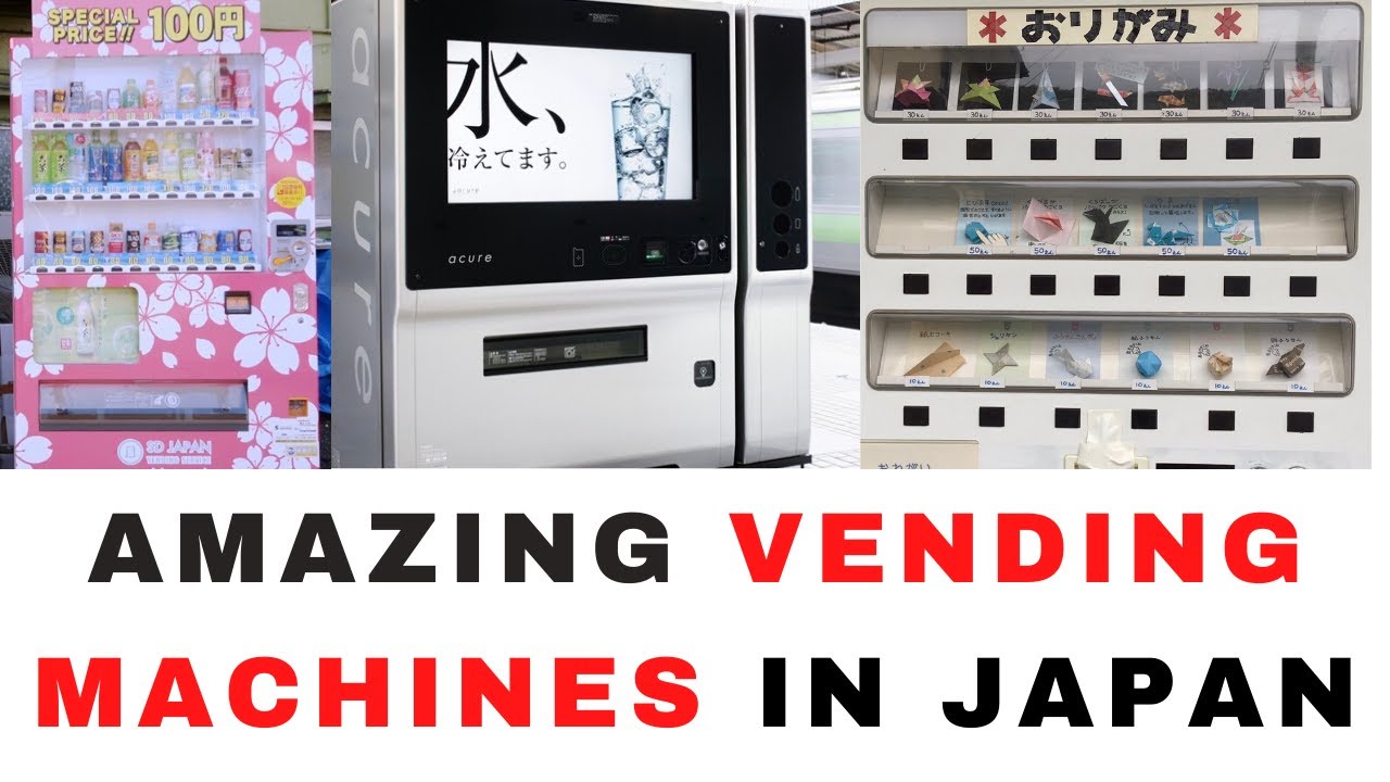Vending machines in Japan | 26 Different types of vending machines |  (自動販売機) Live from Tokyo