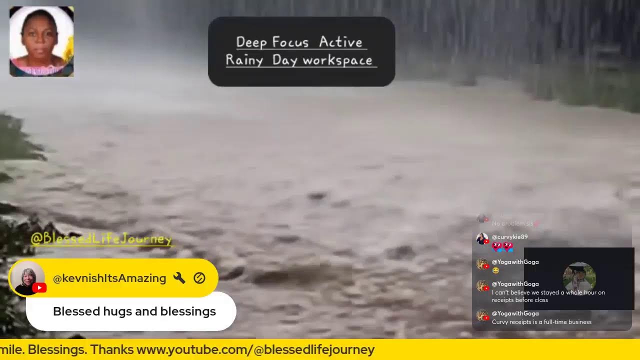 Heavy Rain Sounds | Deep Focus & Study Relax  Ambience