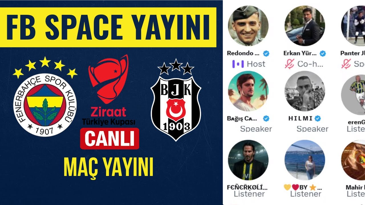 Fenerbahçe 1-2 Beşiktaş Maç Yayını | Ziraat Türkiye Kupası