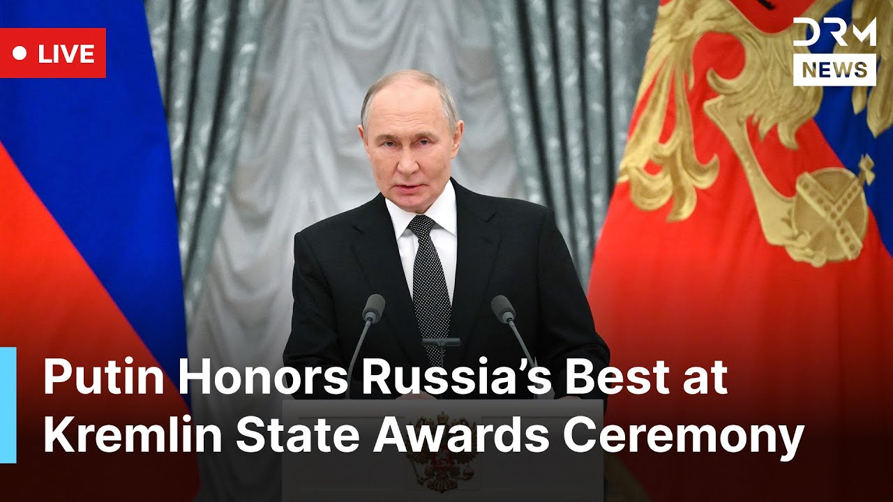 LIVE: Putin Honors Scientists, Doctors, Artists, and Athletes at Kremlin Awards Ceremony | AC1N