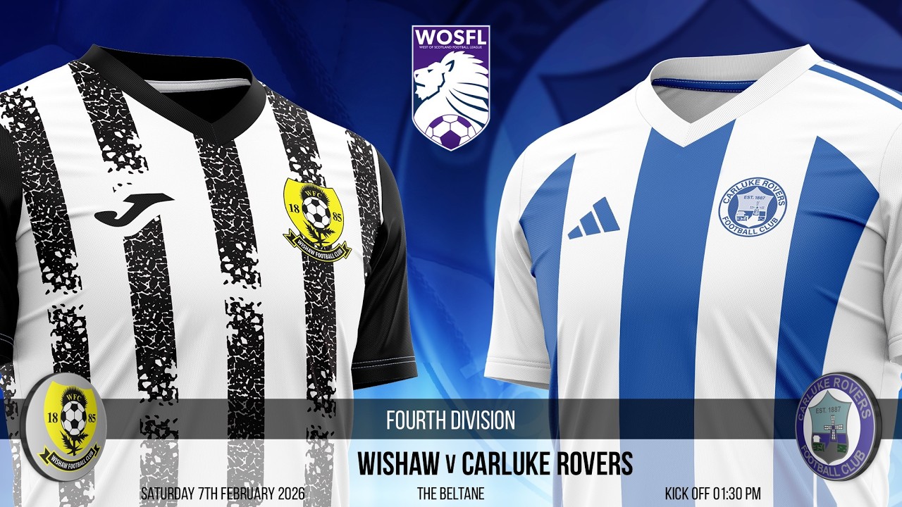 Wishaw v Carluke Rovers - WOSFL Fourth Division - 7th February 2026