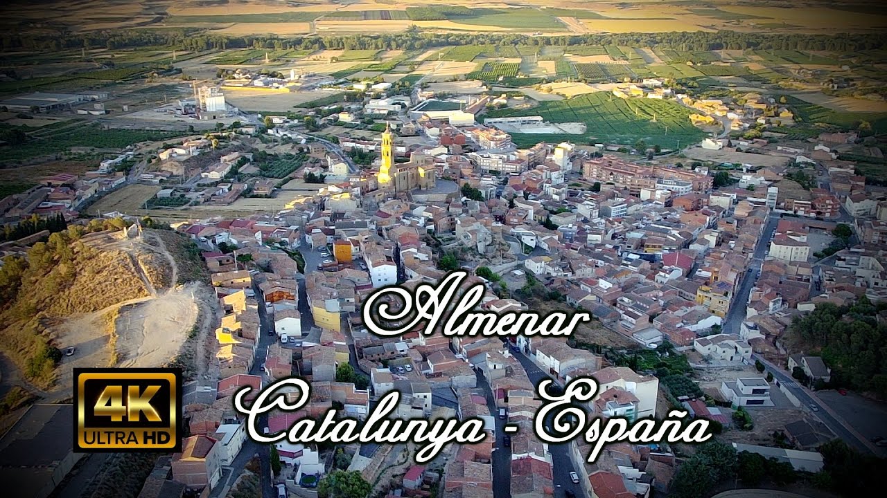 ALMENAR  4K dron, CATALUNYA -  España