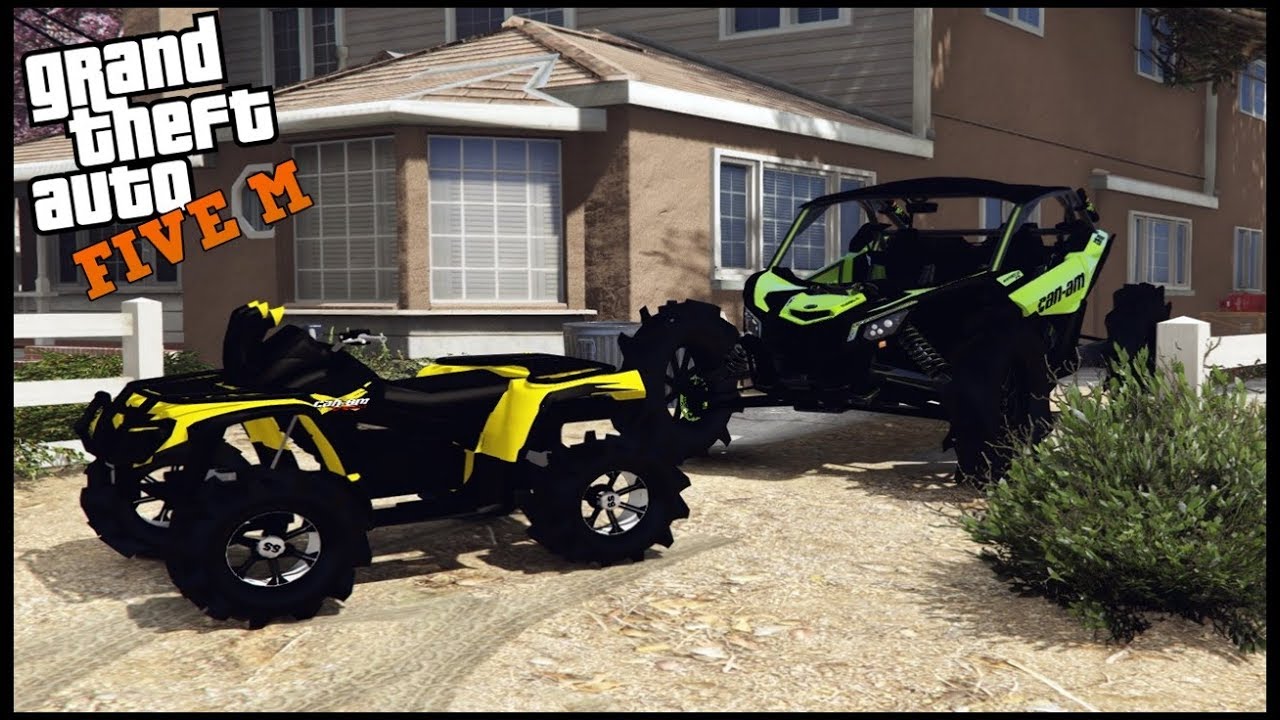 GTA 5 ROLEPLAY - CAN-AM OUTLANDER VS CAN-AM X3 TURBO OFFROAD - EP. 696 - CIV