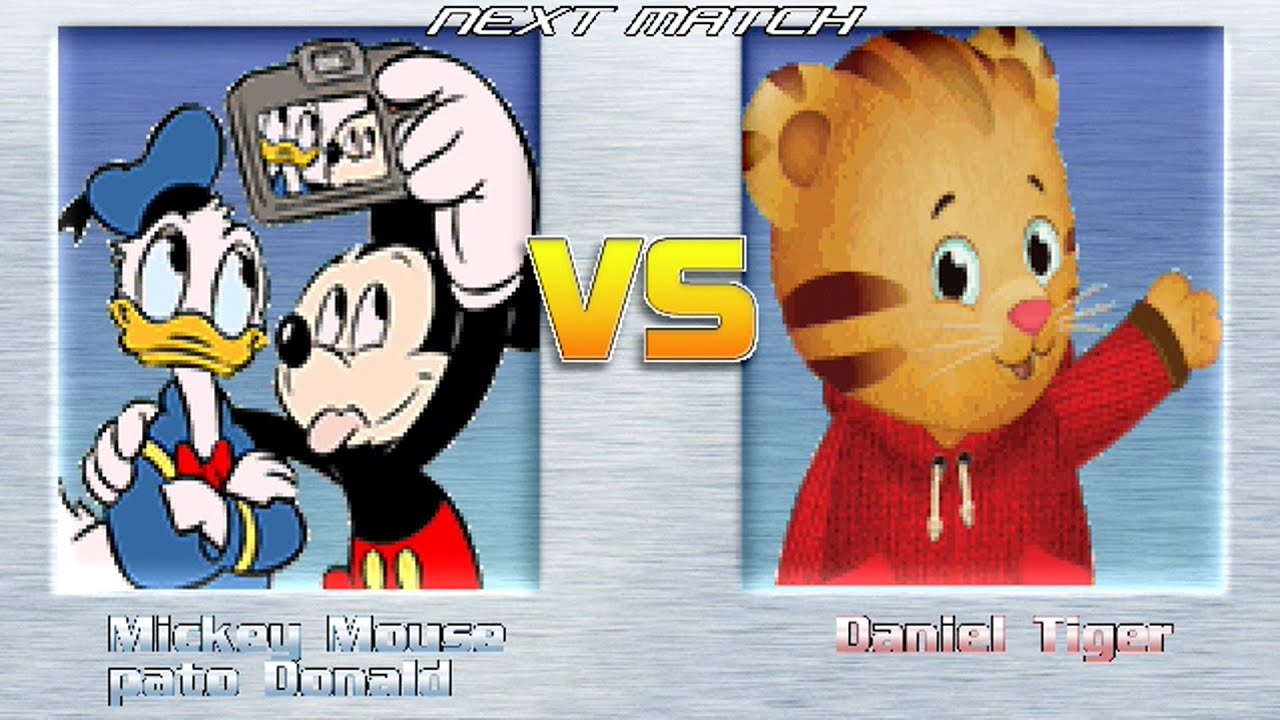 M.U.G.E.N BATTLES | Mickey Mouse/Donald Duck vs Daniel Tiger | Disney vs Daniel Tiger's Neighborhood