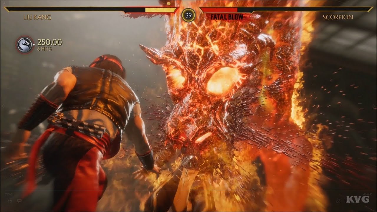 Mortal Kombat 11 - Liu Kang vs Scorpion (Story Battle 9) [HD]