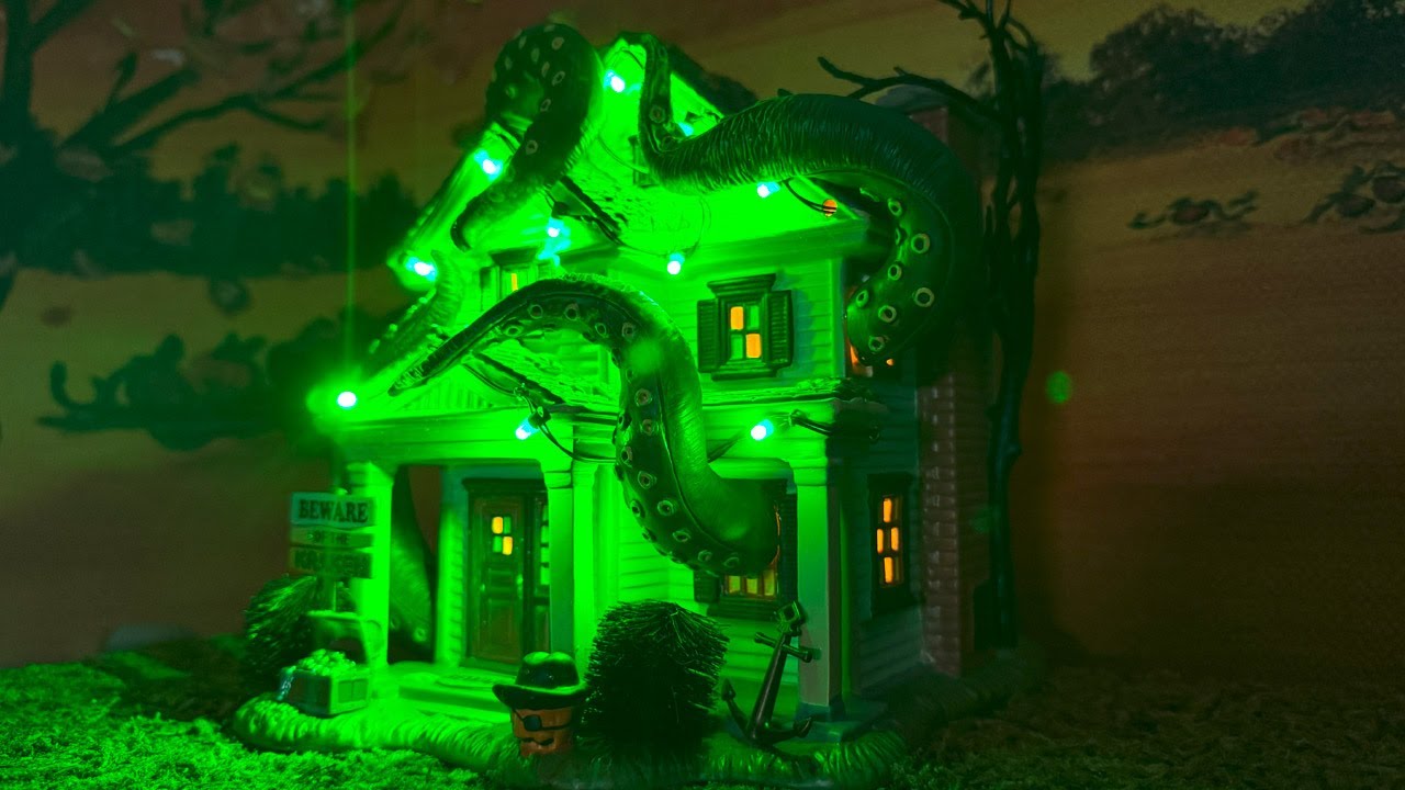 Kraken House Review - Department 56 Halloween Trick-or-Treat Lane