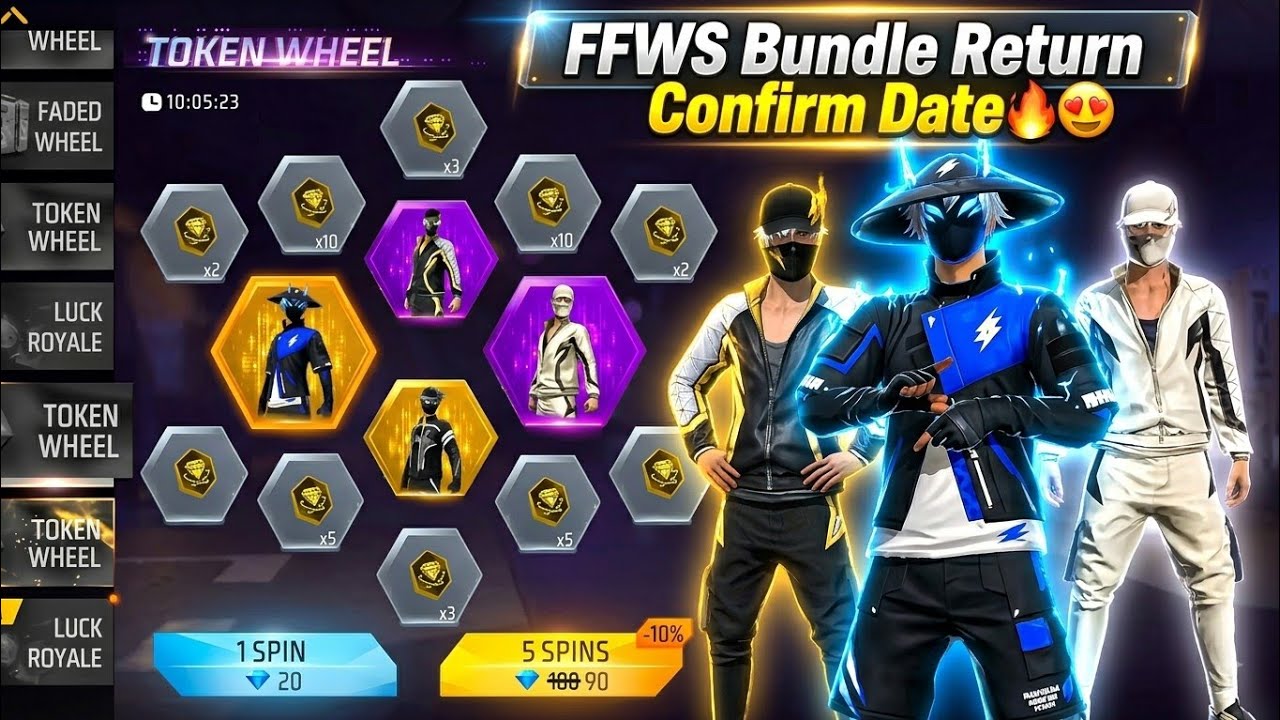 FFWS bundle return🔥🤩 | ffws return date 2026 | FFWS 2025 bundle confirm date | ff upcoming event 
