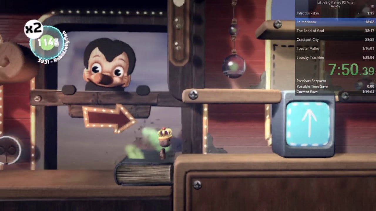 LittleBigPlanet PS Vita Any% Speedrun (1:37:55)