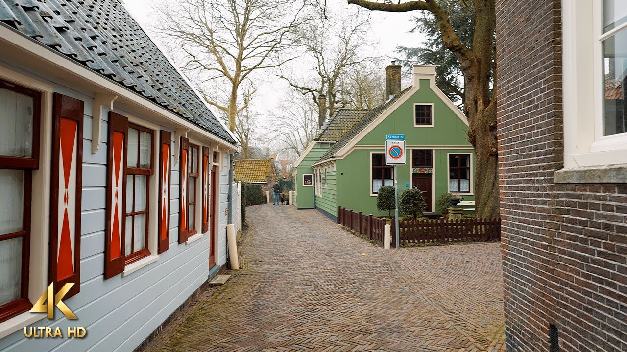 Village Walk • Broek in Waterland, Netherlands • 4K Binaural