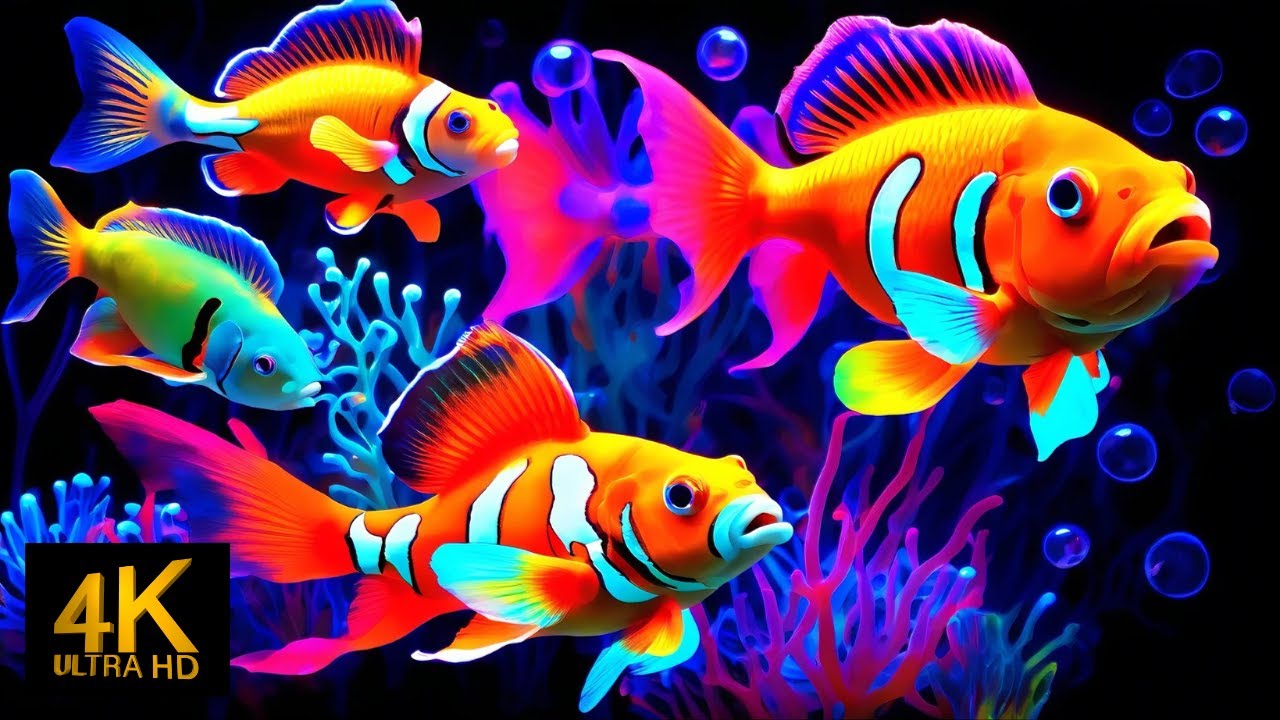 The Best 4K Aquarium – Soothing Jellyfish & Reef Fish with Sleep Music for Deep Relaxation