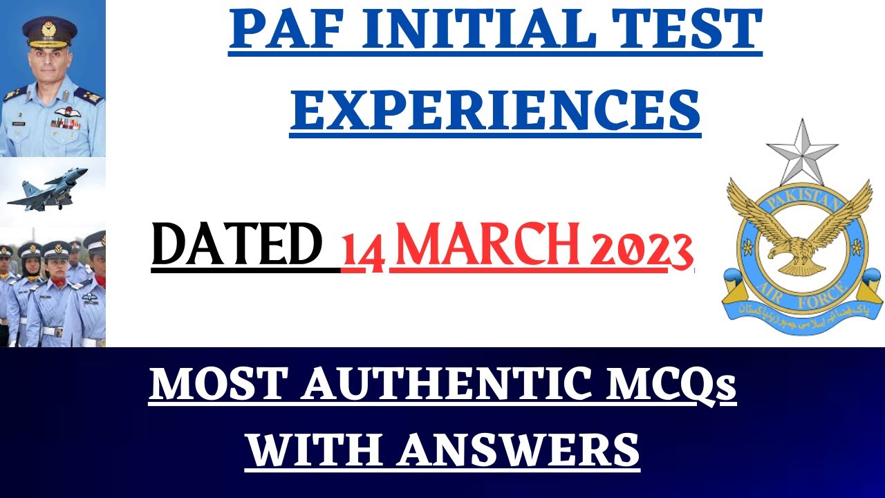 PAF INITIAL TEST EXPERIENCEs | GDP, CAE, AD, CAE, LOG, ASD Experiences  | PAF ALL CENTER EXPERIENCEs